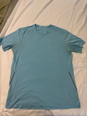 lululemon athletica Light Blue Short-Sleeve Performance Tee